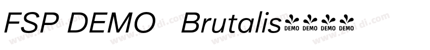FSP DEMO   Brutalis字体转换